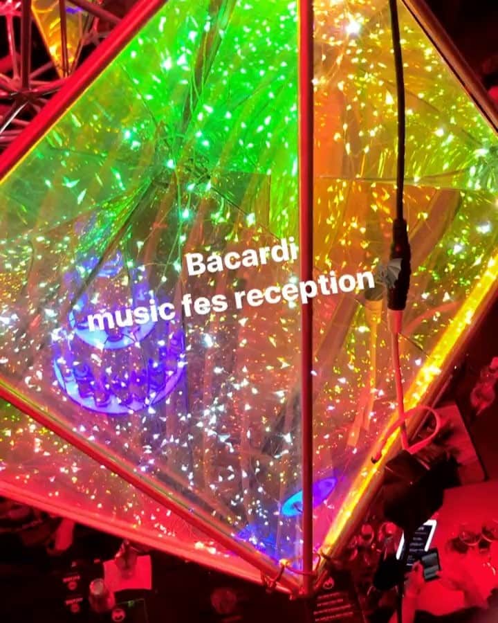 DJ MaRiaのインスタグラム：「#Bacardi #music #fes #reception  #tabloid」