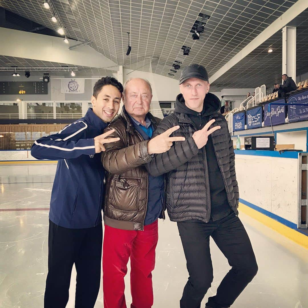 シャフィク・ベセギエのインスタグラム：「Spasibo Alexeï michine 🇷🇺and @benoitrichaud」