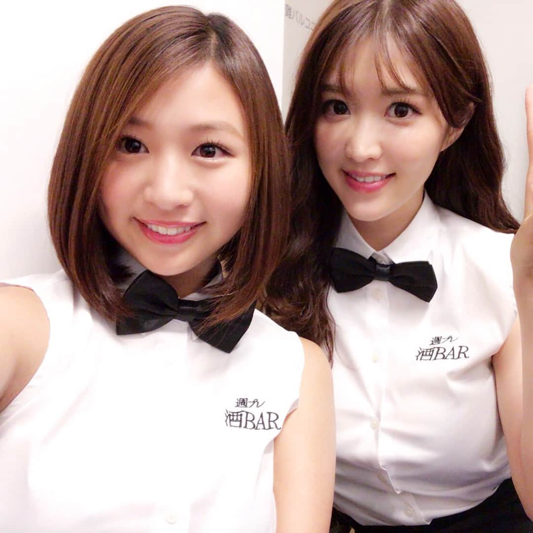 葉加瀬マイさんのインスタグラム写真 - (葉加瀬マイInstagram)「週プレ酒場初日ありがとうございました☺️❤️ 私達はBARの方に立たせていただいたのですが、ファンの方々や初めましての方ともお会いできてたくさんおしゃべりできて本当に楽しくて貴重な時間でした❣️明日もBARの方に立ちますが、酒場の方にも挨拶に出たりするので、皆さん遊びにきてくださいね💕このあとはMBSラジオ【ちょこっとやってまーす】生放送です❣️오늘도 수고하셨습니다 ♡좋은 주말을 보내새용 😘 #週プレ酒場 #週プレ酒BAR #playboy #週プレ #佐山彩香 #葉加瀬マイ #歌舞伎町 #新宿」6月10日 23時39分 - m.hakase