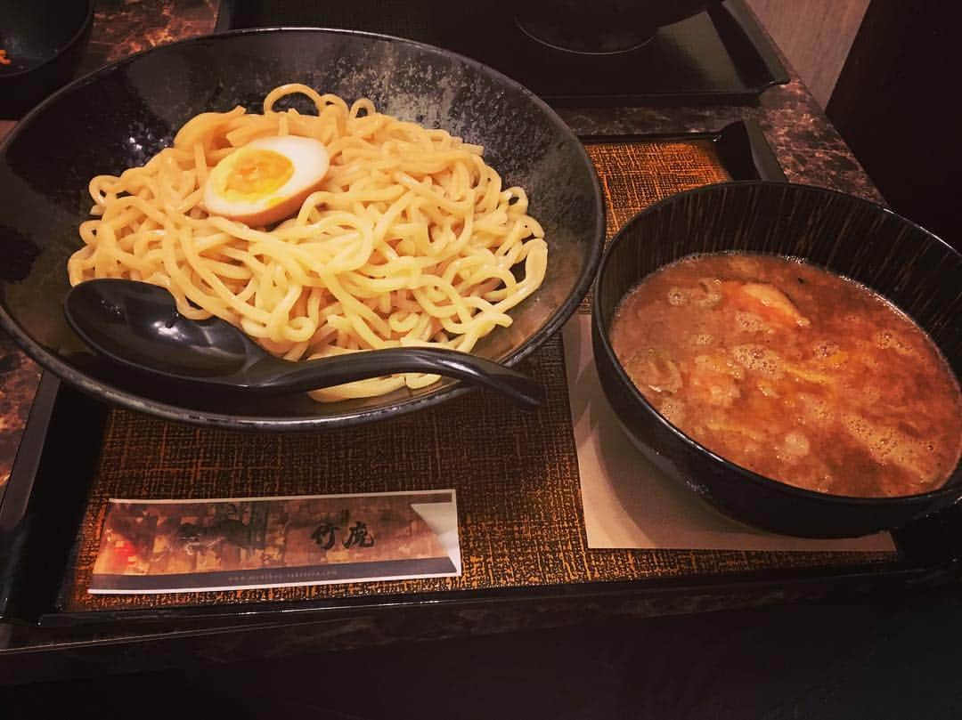 藤森太将のインスタグラム：「#麺匠竹虎  #辛口が美味い #意外と揚げ出し豆腐も美味しい」