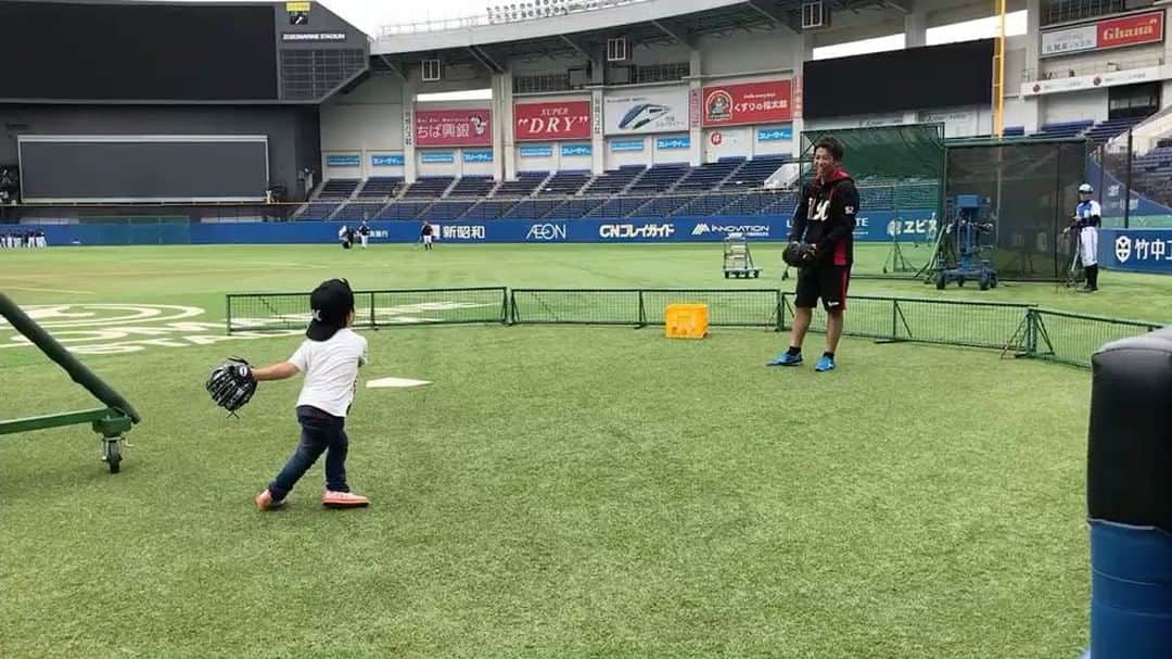 のインスタグラム：「試合前練習ー！！笑」