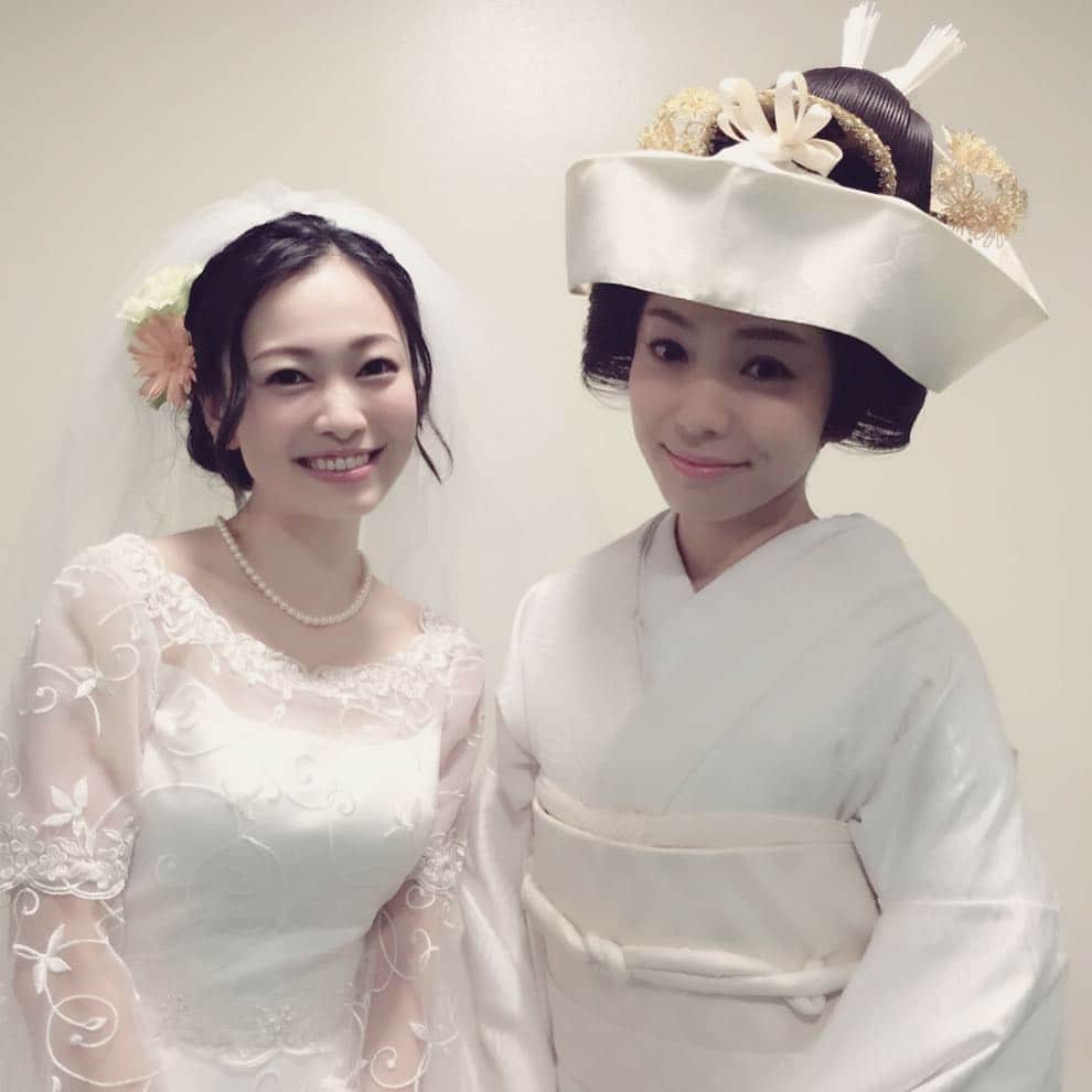 杜このみのインスタグラム：「西田あいさんと♡ ウエディングドレスも憧れる〜♡ 可愛い〜♡♡♡」