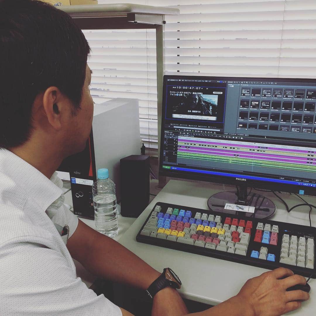 山田浩史のインスタグラム：「#ニュースeye8 毎週木曜日は映画情報などをお伝えする『eyeカル』 編集終了！」