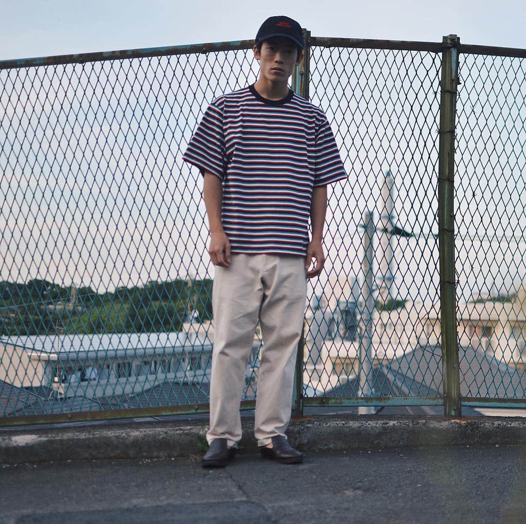 yukiのインスタグラム：「ボーダー良き 棒立ち 棒人間 #underpressure  #kaiko  #yaeca  #henderscheme  #mn_mnfc」