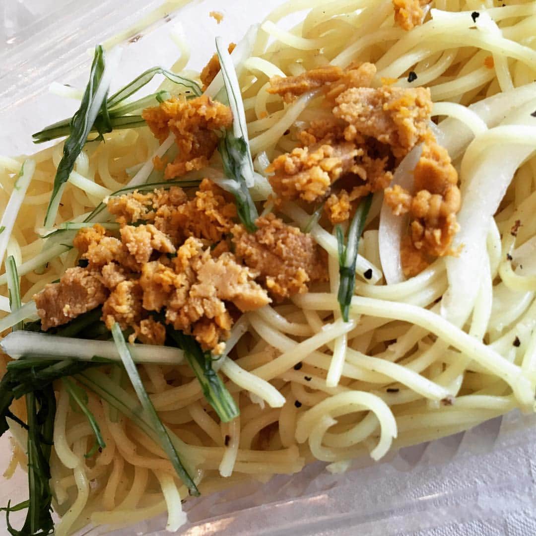 杜このみのインスタグラム：「雲丹塩焼きそば♡」