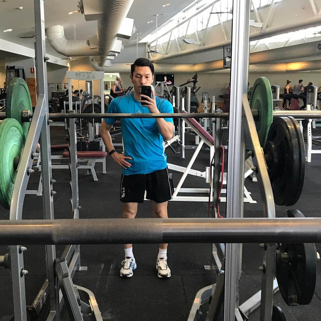 斎藤陽介のインスタグラム：「Preparation for the game#gym#soccer#training#instaboy#melbourne#メルボルン#australia#オーストラリア#fitness#FitbitCharge2 #fitnessmotivation#melbournelife」