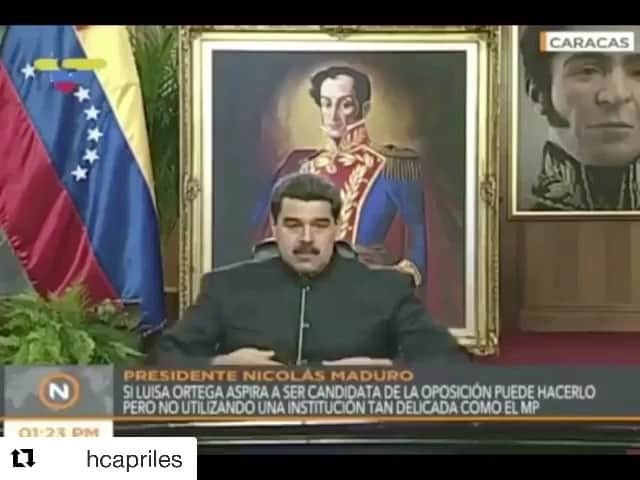 フアン・パブロ・アニョル・アコスタのインスタグラム：「#Repost @hcapriles (@get_repost) ・・・ Esto fue HOY! Frente a periodistas internacionales! La culpa NO es de la gente que protesta! Ese es un derecho que tenemos los venezolanos en la Constitución! La culpa es de este nefasto personaje @nicolasmaduro ahora asesino de jóvenes! Él y sus esbirros! Militares patriotas hasta cuándo van a tolerar esto? La vida de cualquier venezolano es sagrada y ustedes tienen el deber de protegerla! BASTA YA! #22Junio」