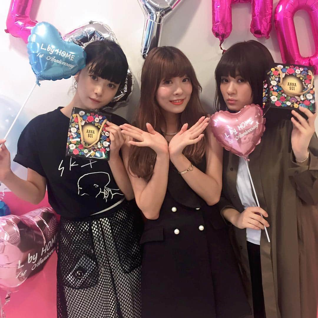 馬場ふみかさんのインスタグラム写真 - (馬場ふみかInstagram)「. 昨日は仕事終わりで  LbyHOME 1st anniversary party  店長ちょり様とやまだと✌︎ #lbyhome #ANNASUI」6月24日 15時55分 - fumika_baba