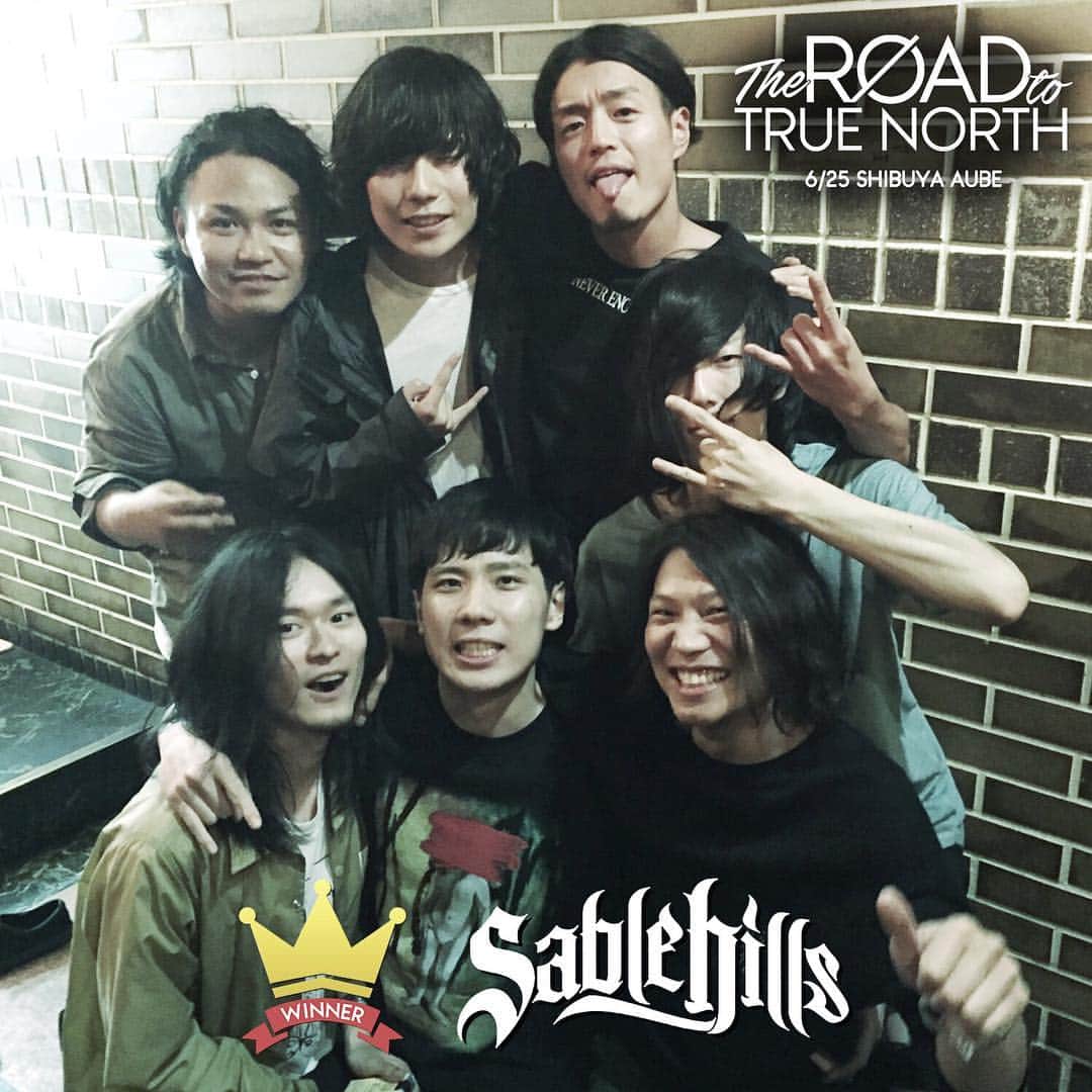 Crystal Lakeさんのインスタグラム写真 - (Crystal LakeInstagram)「【THE ROAD TO TRUE NORTH】 Live Audition (Final Day) ●WINNER● Sable Hills (@SableHillsofficial)  Congratulations!!!!! Hope to see you guys in TRUE NORTH FESTIVAL on Oct 21st at STUDIO COAST, Tokyo.  #CrystalLake #TheRoadToTrueNorth #SableHills」6月26日 12時22分 - crystallake777