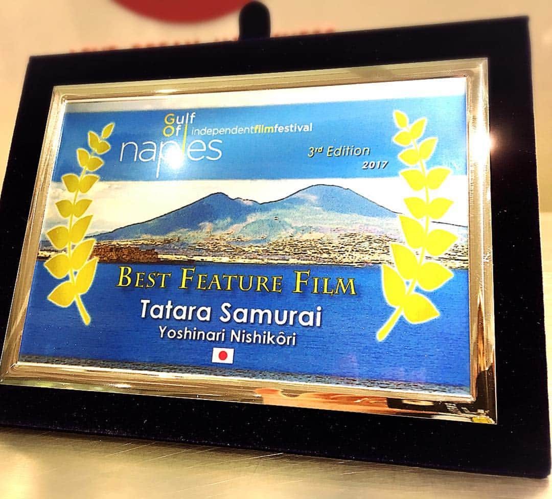映画「たたら侍」さんのインスタグラム写真 - (映画「たたら侍」Instagram)「【海外映画祭受賞🎖】「たたら侍」がイタリアの映画祭(Gulf of Naples Independent Film Festival)にて、”BEST FEATURE FILM”賞を受賞いたしました。 #たたら侍」6月26日 17時55分 - tatara_samurai