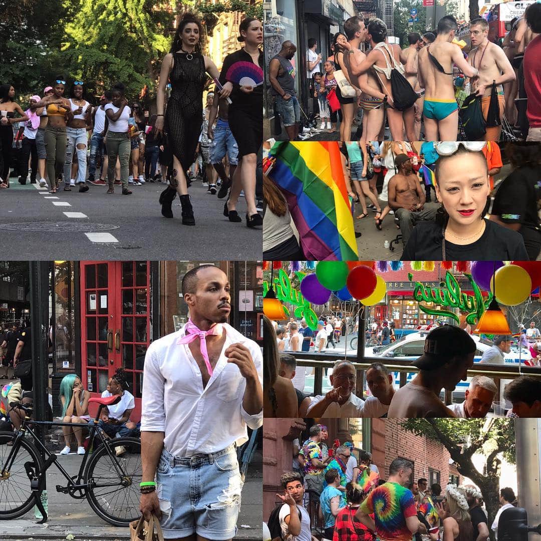 小林尊のインスタグラム：「Happy Pride ❤️💛💚💙💜 ハッピープライド #prideparade #NYCゲイプライド #ゲイパレード」