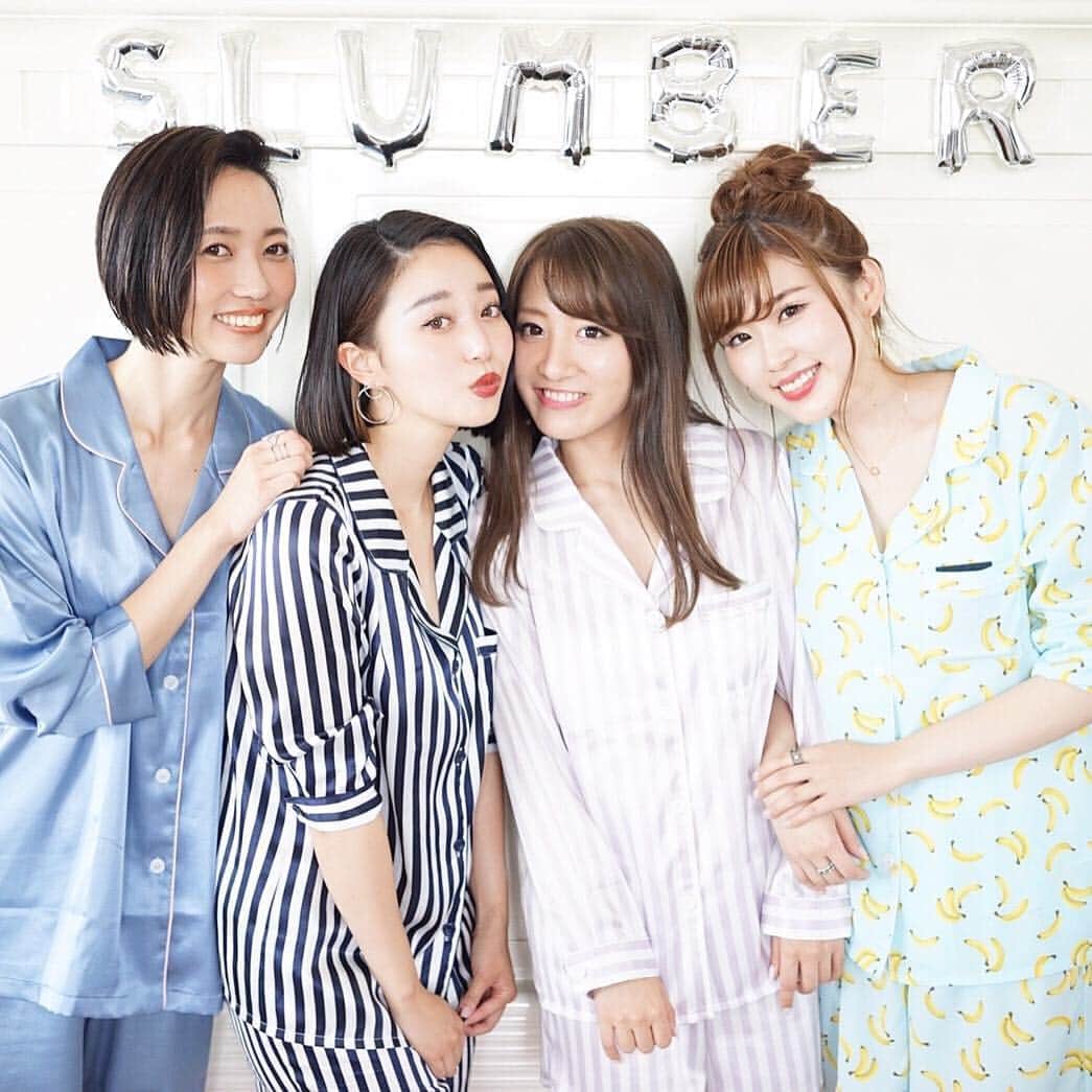 藤川沙弥のインスタグラム：「遅ればせながら…  @slumberofficial お披露目会とても大盛況で、 とても楽しい時間を過ごせました☺️💓 ２人の人柄があってこその暖かい空間でした♥️💐 沢山の方達とお話ができて楽しかったです♡♡ 新しい門出をお手伝いさせてくれてありがとう💋 . . #slumber#slumberparty#pajamas#roomwear#girls#happy#reception#ルームウェア#パジャマ#パジャマパーティ#셀카#셀피#셀스타그램#친스타그램」