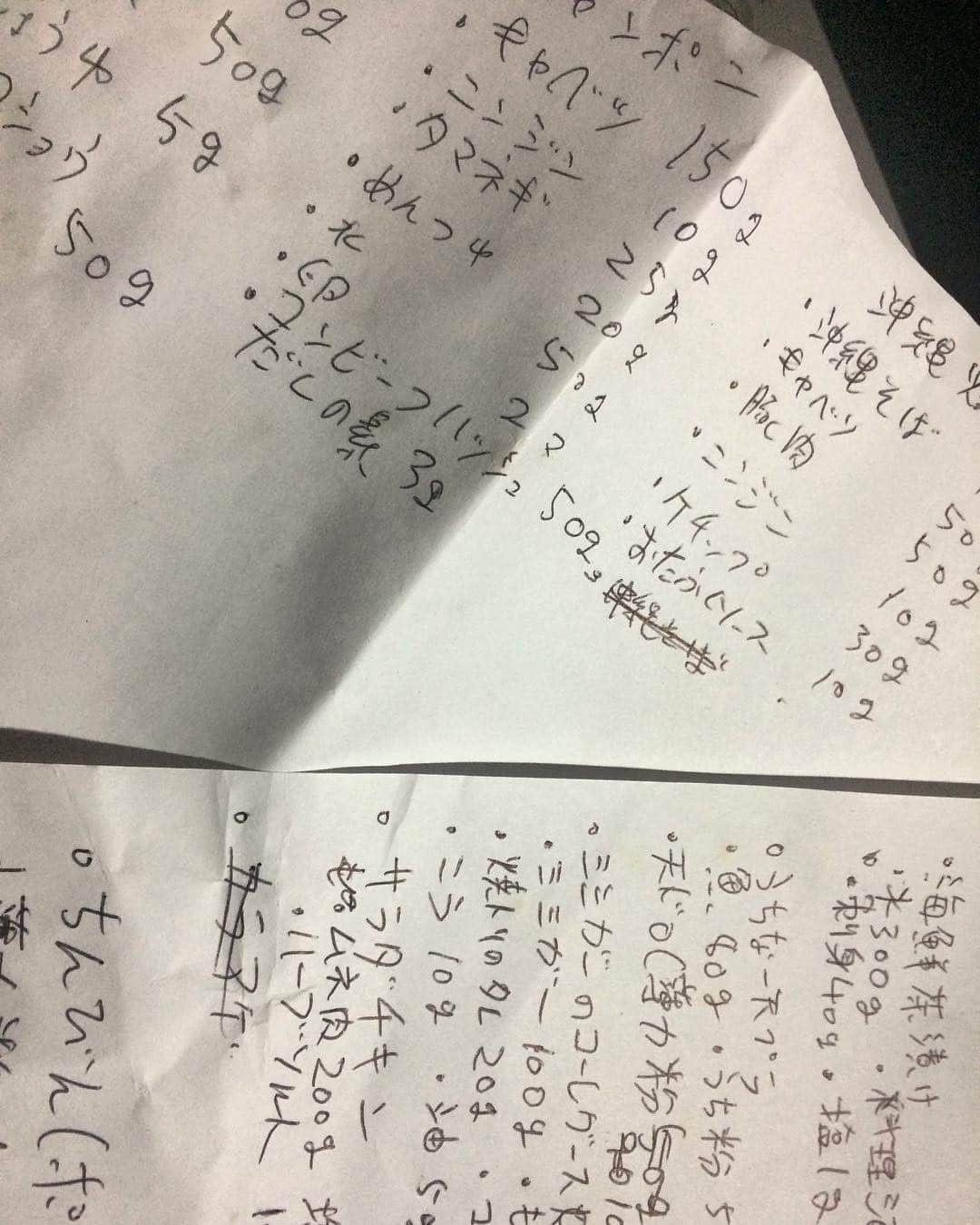孫六さんのインスタグラム写真 - (孫六Instagram)「まごしゃわの食材分量は孫六さんが毎回手書きで書いてるんですねー  #まごしゃわ」7月25日 21時28分 - magorokushowertv