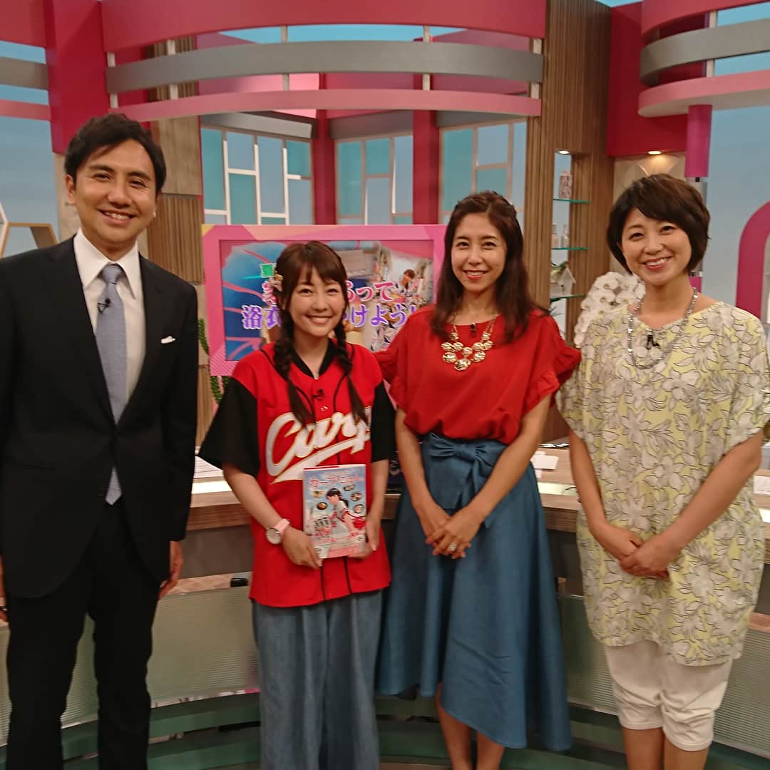 うえむらちかのインスタグラム：「広島テレビ「テレビ派」 RCCラジオ「おひるーな」生出演させてもらいました♡  #carp  #うえむらちかのカープごはん」