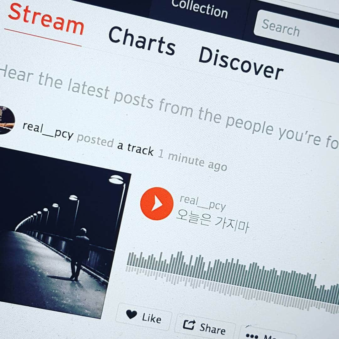 チャニョル さんのインスタグラム写真 - (チャニョル Instagram)「간만에 업뎃 사클 #soundcloud #realpcysc」7月22日 23時35分 - real__pcy