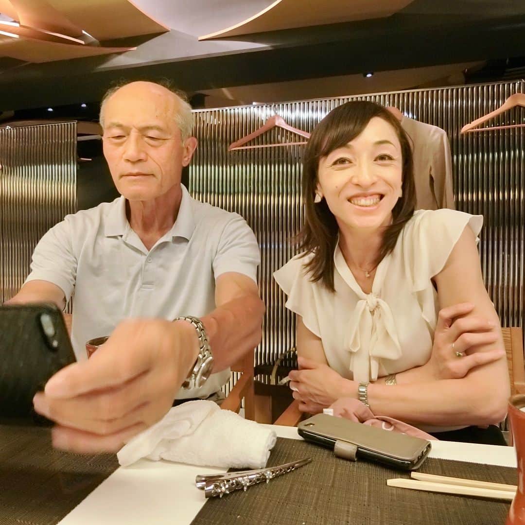 室伏由佳のインスタグラム：「お父さんらぶ😍笑笑 #love #dad #daddy」