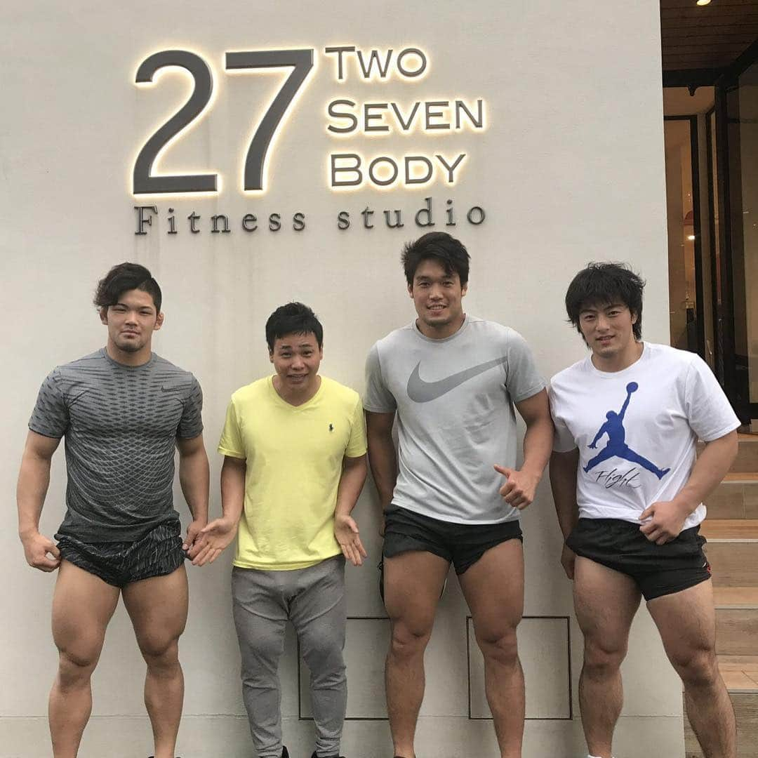 大野将平さんのインスタグラム写真 - (大野将平Instagram)「TWO SEVEN BODY fitness studio！ I work out in the gym of Hiroyasu Shimizu who is the speed skate gold medalist‼︎ In Hokkaido！ 北海道のスピードスケートの清水宏保さんのジムで脚トレーニング！ #トレーニング#ワークアウト#脚#スピードスケート#オリンピック#金メダリスト#旭化成#北海道#パワーマックス#training#workout#speedskate#olympic#gold#medalist#asahikasei#powermax」7月5日 19時34分 - ono0203