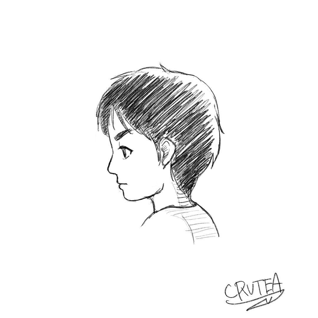 BECRKEITHのインスタグラム：「少年 #boy #絵 #イラスト #illustration #drowing #男の子」