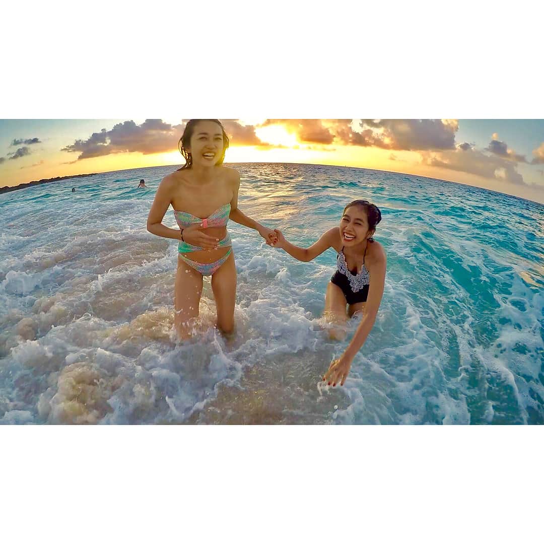 のインスタグラム：「さきみん みっこちゃん と⛱ 楽しかったなぁ〜〜♩ #hawaii #keikibeach #northshore #gopro」