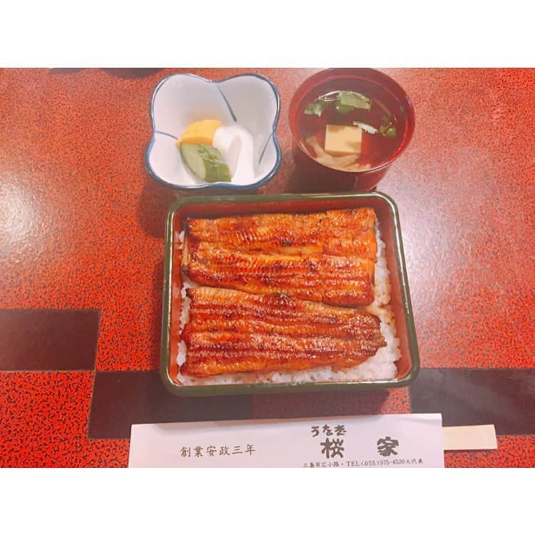 大森由佳さんのインスタグラム写真 - (大森由佳Instagram)「うなぎ重箱！！！！🤤✨ ふわっふわっで美味しすぎて 最高ヽ(；▽；)ノ💕  #うなぎ #桜家 #静岡 #shizuoka #japan #yummy #日本」7月6日 16時13分 - ts.yuka
