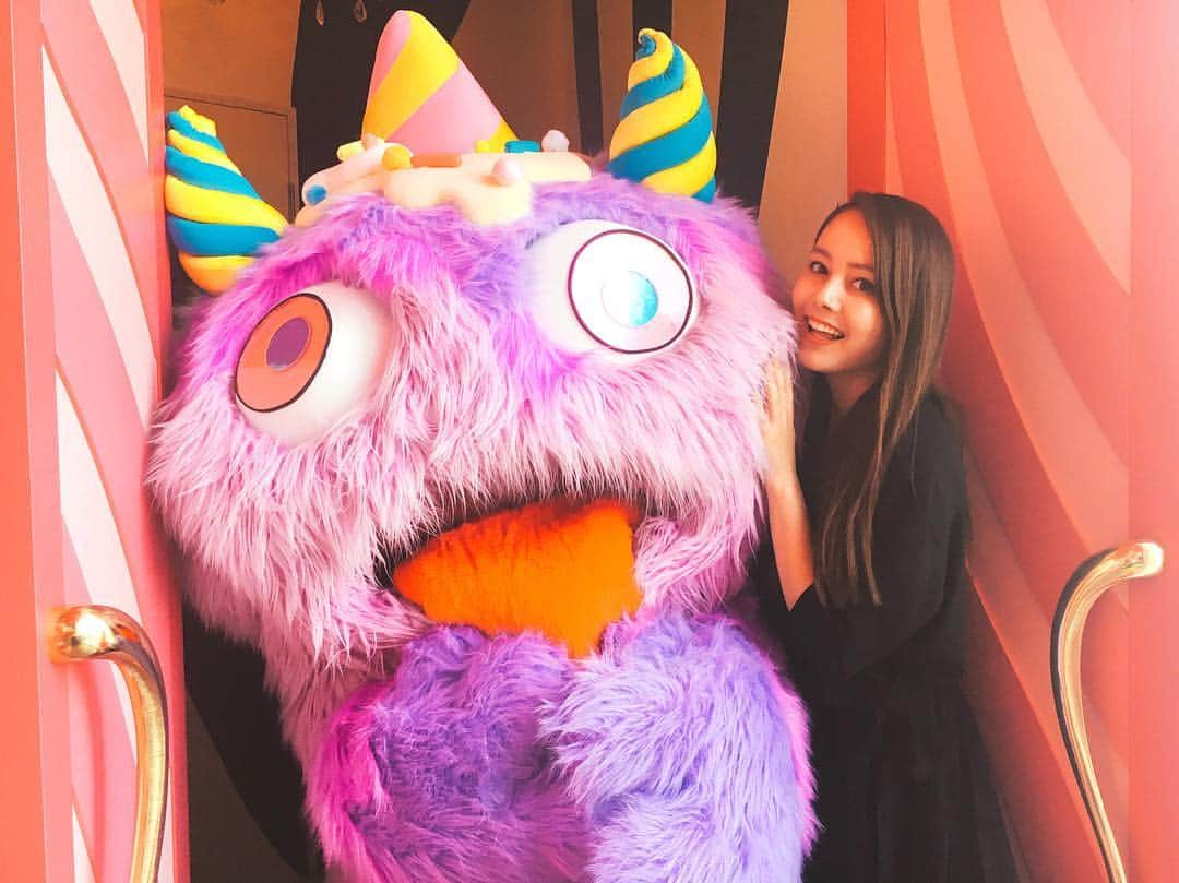 エリーのインスタグラム：「MONSTER🍭💘💜💛💚 #kawaii #monster  #cute #lovery  #colorful」