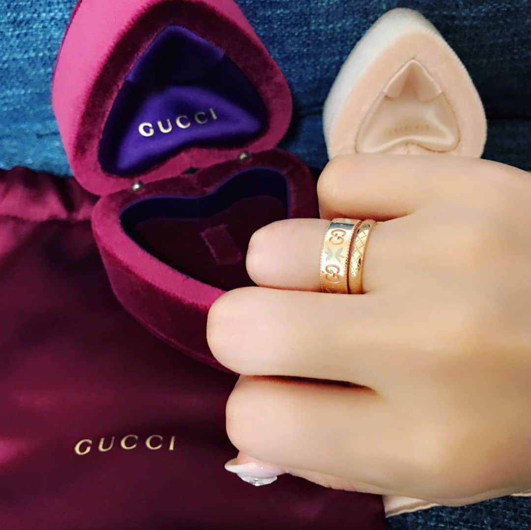 重盛さと美さんのインスタグラム写真 - (重盛さと美Instagram)「一目惚れした指輪♡#GUCCI #安心してください#自分で買いましたよ#笑」7月11日 21時23分 - satomi_shigemori