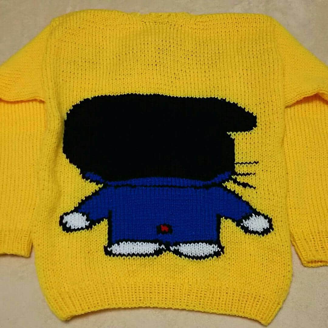 アイパー滝沢さんのインスタグラム写真 - (アイパー滝沢Instagram)「編み物作品30 7月の新作セーター 『パーえもん』 パーさんがコラボしたホゥ。8月も編むよ。ホゥ。 #ハマナカボニー #編み物 #棒編み #クロバー匠 #handmade #knitting #ホゥ #アイパー #パーさん #knitting_art」7月26日 13時34分 - t.aipa
