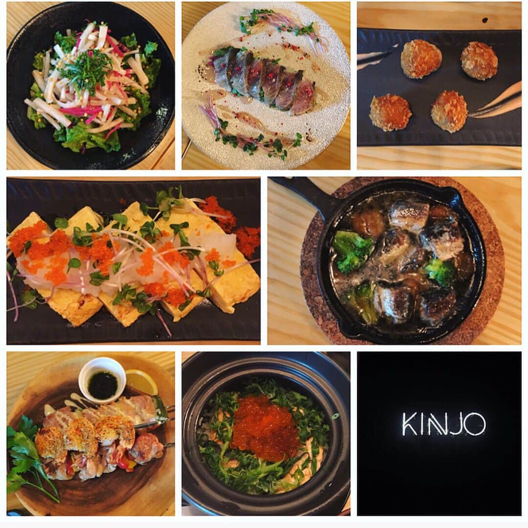 磯部奈央さんのインスタグラム写真 - (磯部奈央Instagram)「昨夜の女子会☺︎❤︎ . 恵比寿に新しくできた、和ビストロ KINJOにて🍷 オシャレな空間でしたー✨ なんと月曜日に定休日以外、朝の4時まで営業されているそう😳 . メニューも色々と美味しかったんだけど、私のヒットは「いわしの和ヒージョ」と「鮭いくらの土鍋ごはん」❤︎ . 楽しい楽しい夜でした(о´∀`о) . . #和ビストロkinjo #和ビストロ #女子会 #girls #楽しい #土鍋ごはん #恵比寿 #dinner #恵比寿kinjo」7月14日 21時25分 - nao_isobe729