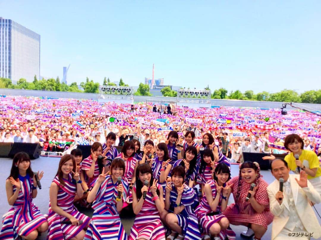 フジテレビ めざましテレビ さんのインスタグラム写真 フジテレビ めざましテレビ Instagram Hot Summerスタジアム お台場みんなの夢大陸 インスタ映え ポイント 紹介 乃木坂46 渡辺直美 斉藤司 宮司愛海 アナ みんなでパシャリ 記念写真