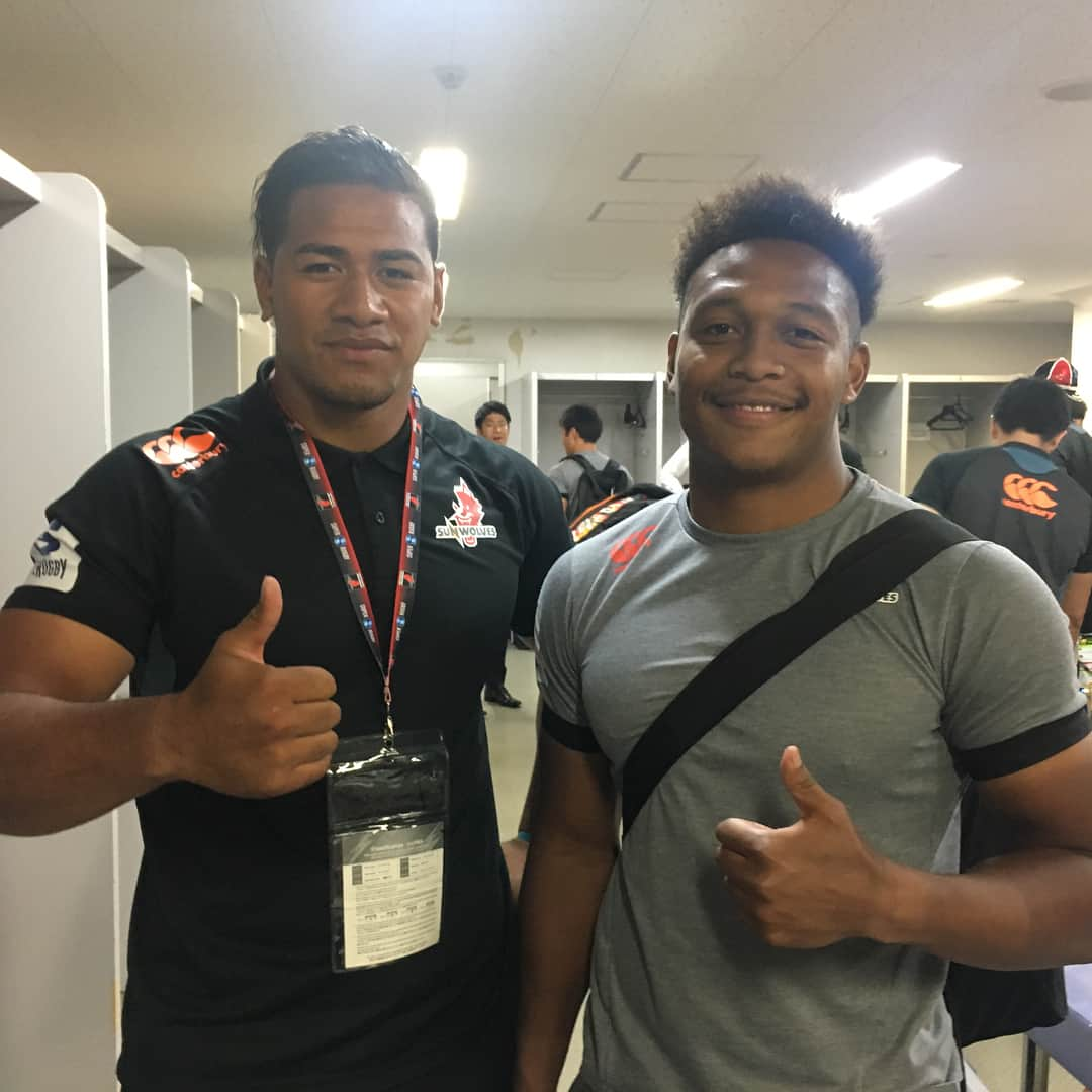 アタアタ・モエアキオラさんのインスタグラム写真 - (アタアタ・モエアキオラInstagram)「unreal experience @sunwolves 1試合も出てないけど最高の経験はできた。この経験を絶対無駄にしないこと。はやく怪我を治して頑張ります。たくさんの応援ありがとうございました。」7月17日 0時33分 - ata_moeakiola