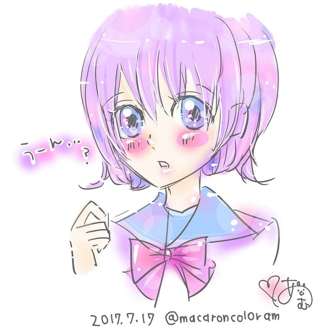 愛あむさんのインスタグラム写真 愛あむinstagram ゆめかわぽい色の制服女の子 ちょっと天然な設定 艶っぽい天然ちゃん D ﾊｧﾊｧ Illust Illustration Kawaii イラスト 絵 Drawing 絵日記 Anime Mydrawings Cute Art Instaart 落書き ゆめ