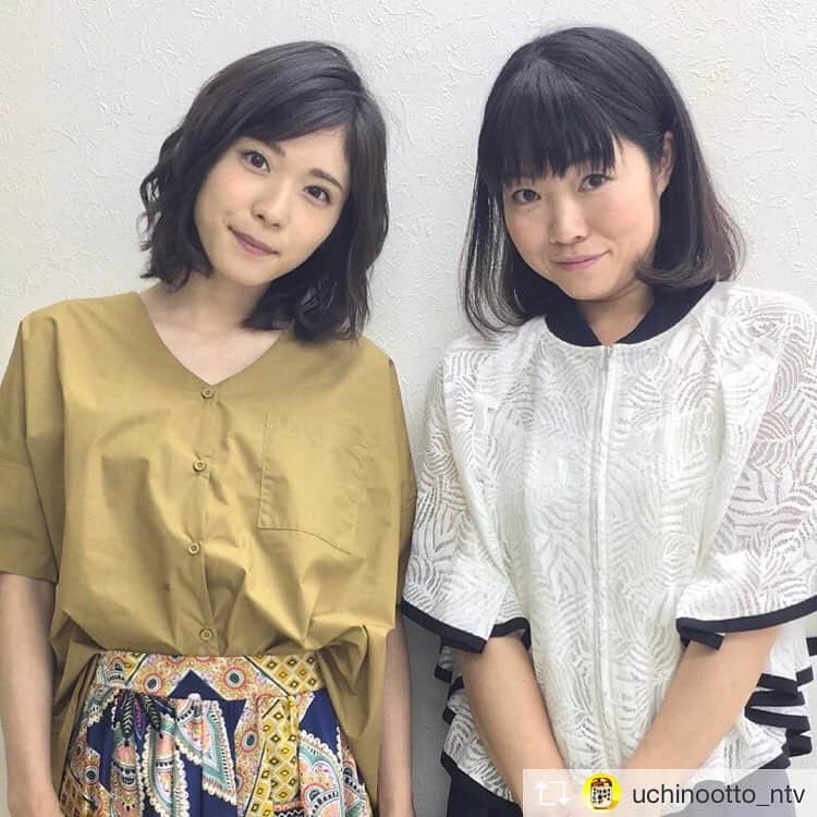 furryrate officialのインスタグラム：「ご着用ありがとうございます✨ . 松岡茉優さん着用のシャツ＆ブラウスは8月より #zozotown にて販売スタート！ . shirts ¥5,600+tax skirt ¥7,800+tax . 皆さまどうぞお楽しみに！💕 . Repost from @uchinootto_ntv @TopRankRepost #TopRankRepost . 可愛いだけじゃない、笑いに貪欲な女優たち💕 . #ウチの夫 #ウチの夫は仕事ができない #松岡茉優 #イモトアヤコ」