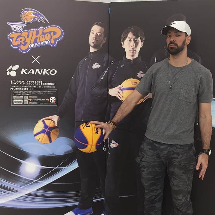 比留木謙司のインスタグラム：「😂😂😂😂 #tryhoopokayama  #3x3  #イオンモール岡山」