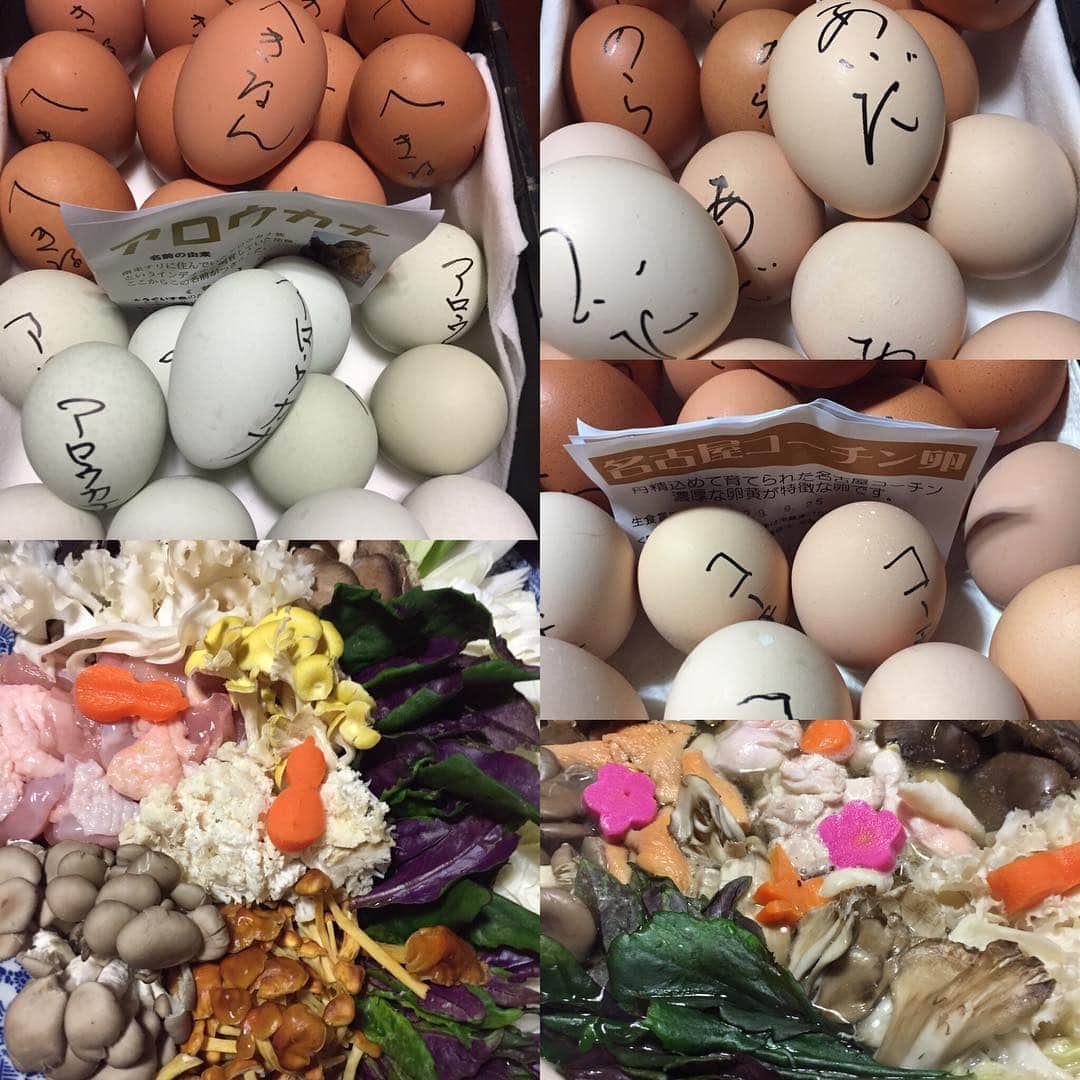 井上公造さんのインスタグラム写真 - (井上公造Instagram)「名古屋で、めっちゃ美味しい店を教えて頂きました。卵は6種類❣️ 鳥のすき焼＆鍋は、キノコたっぷりで、 信じられない美味でした😆 #鳥のすき焼き #キノコ  #卵  #名古屋 #鳥春」8月16日 20時59分 - inouekozo39
