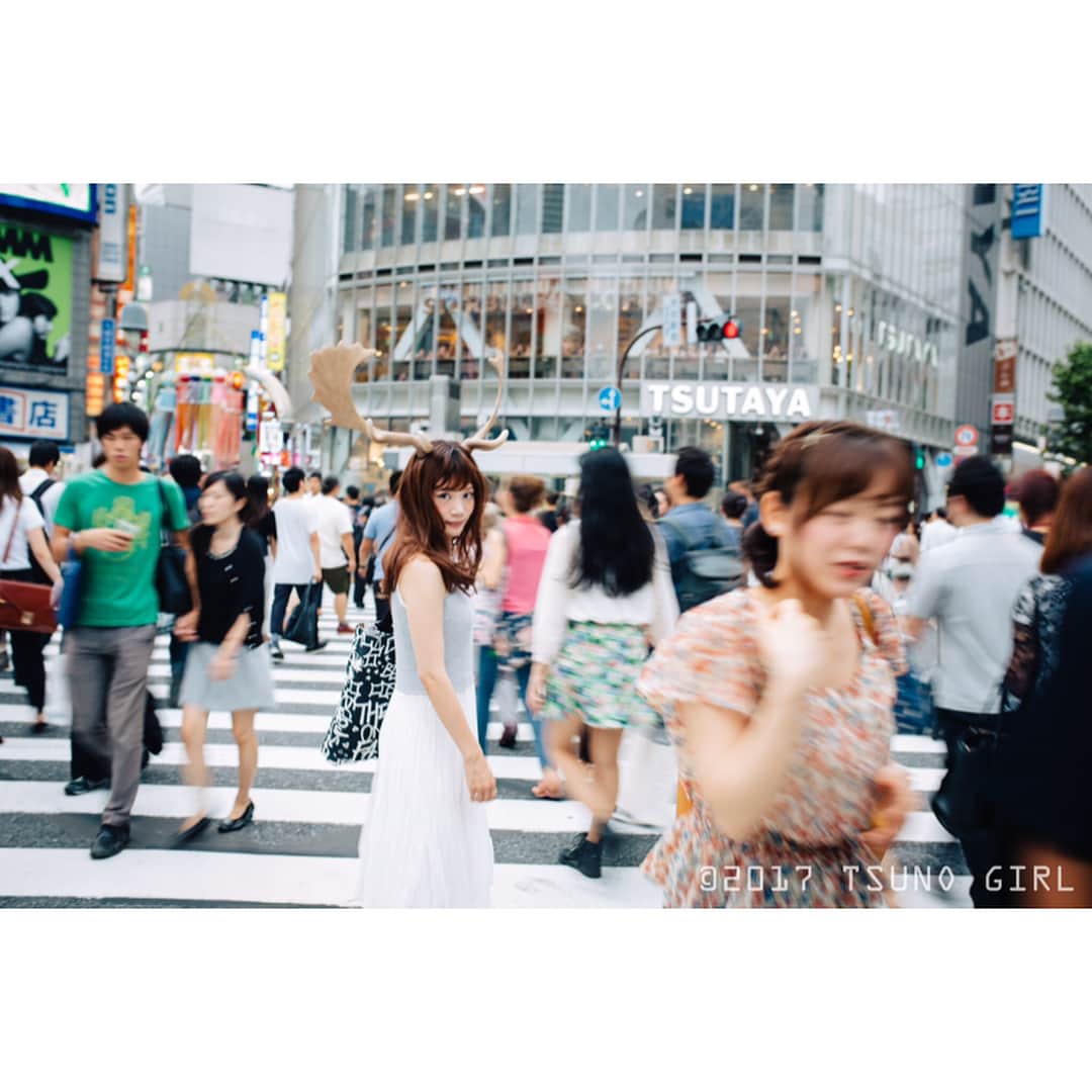 古田ちさこさんのインスタグラム写真 - (古田ちさこInstagram)「#ツノガール #ツノ合わせ #テストシュート #ダマジカ #shibuya」8月17日 13時34分 - chisakofuruta