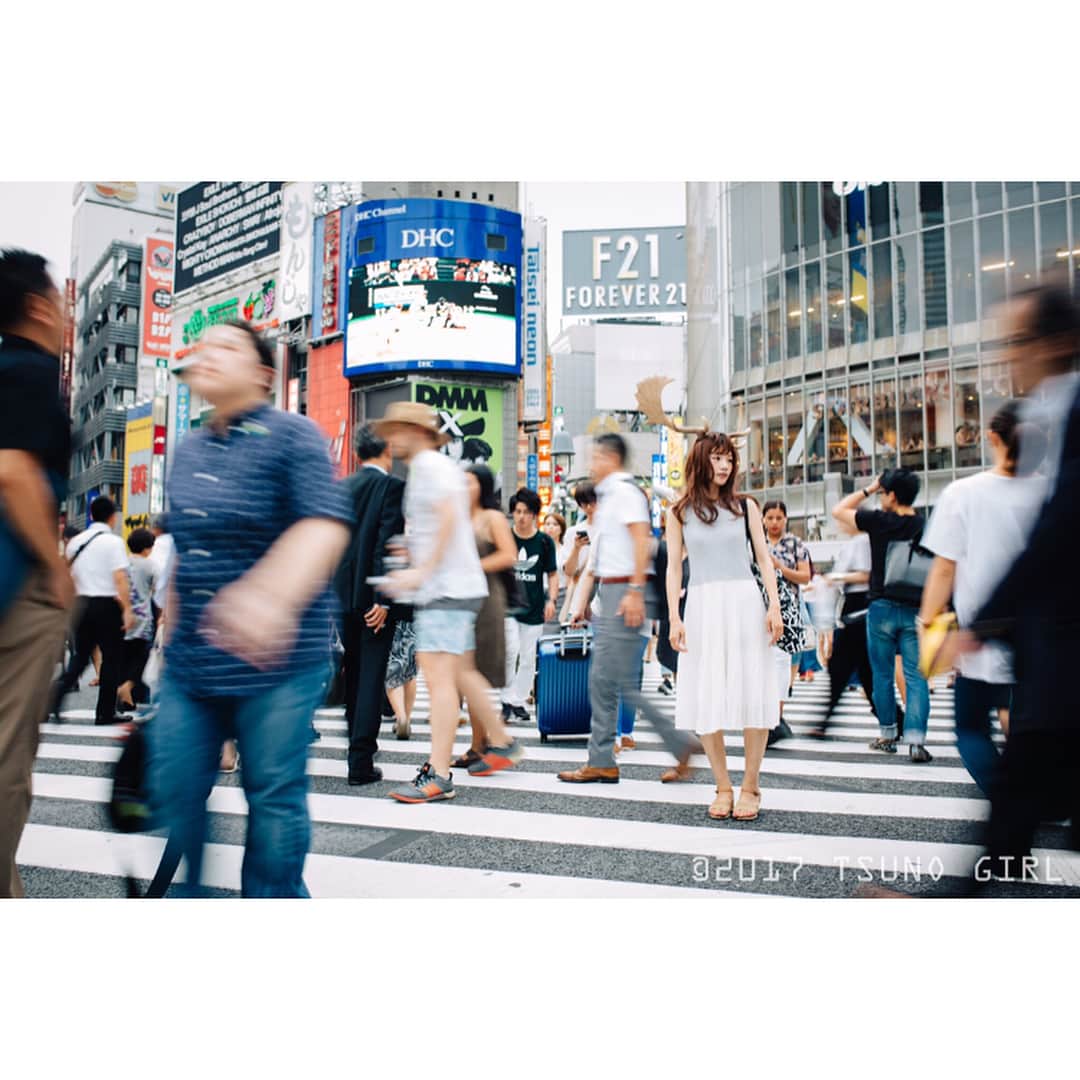 古田ちさこさんのインスタグラム写真 - (古田ちさこInstagram)「#ツノガール #ツノ合わせ #テストシュート #ダマジカ #shibuya」8月17日 13時34分 - chisakofuruta