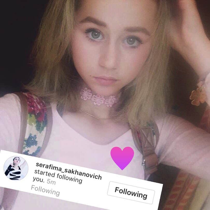 セラフィマ・サハノヴィッチさんのインスタグラム写真 - (セラフィマ・サハノヴィッチInstagram)「@serafima_sakhanovich Thank you so much for following 😊 Люблю тебя 💖 #SerafimaSakhanovich #СерафимаСаханович」8月17日 20時59分 - serafima_cool