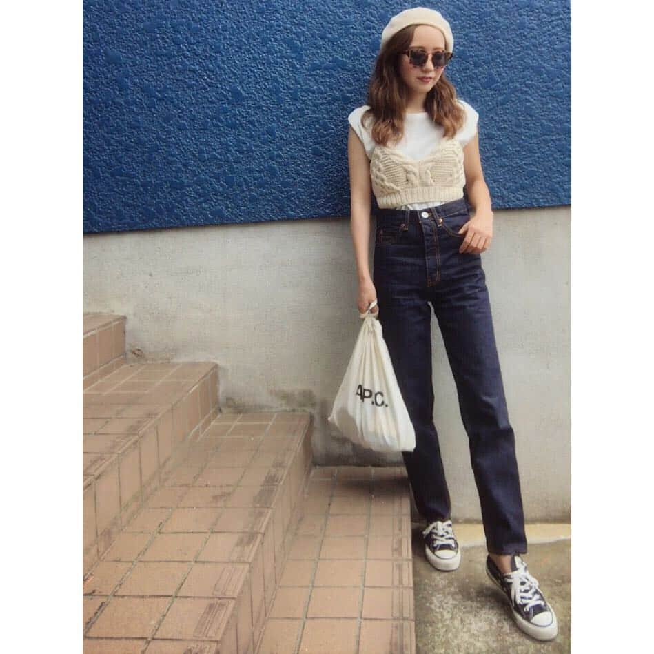 shino_430さんのインスタグラム写真 - (shino_430Instagram)「* * 形がどタイプのデニム👖💕 . . denim