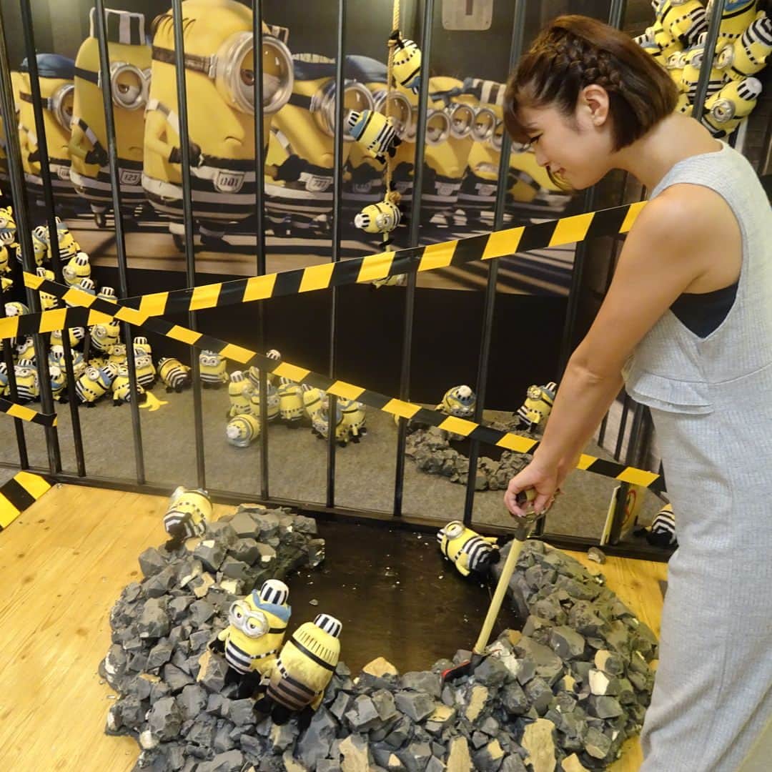 矢代梢さんのインスタグラム写真 - (矢代梢Instagram)「あべの・天王寺にミニオン脱走中！ 可愛い😍可愛すぎる😍💕 私の嬉しそうな顔よ😂😂😂 #ミニオン脱走中 #ミニオン」7月28日 13時12分 - kozue_yashiro