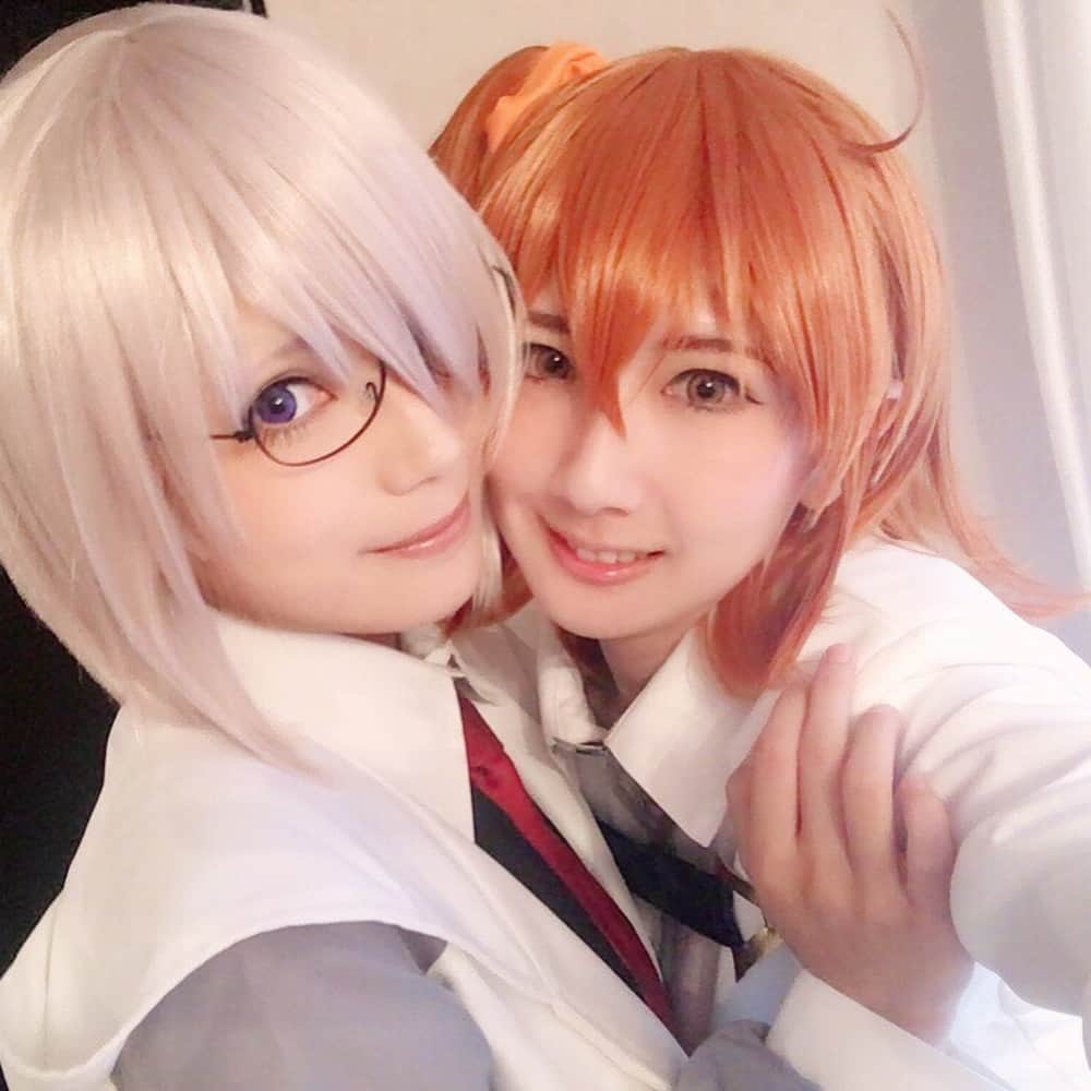 東城咲耶子のインスタグラム：「ぐだ子/さやぱか ♡ マシュ/ゆうさん #fategrandorder #fgo #cosplay #コスプレ」