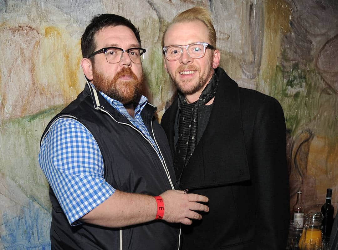 サイモン・ペグのインスタグラム：「Friendships like this are hard to come by #simonpegg#nickfrost#friends#bestfriends#lovethem」