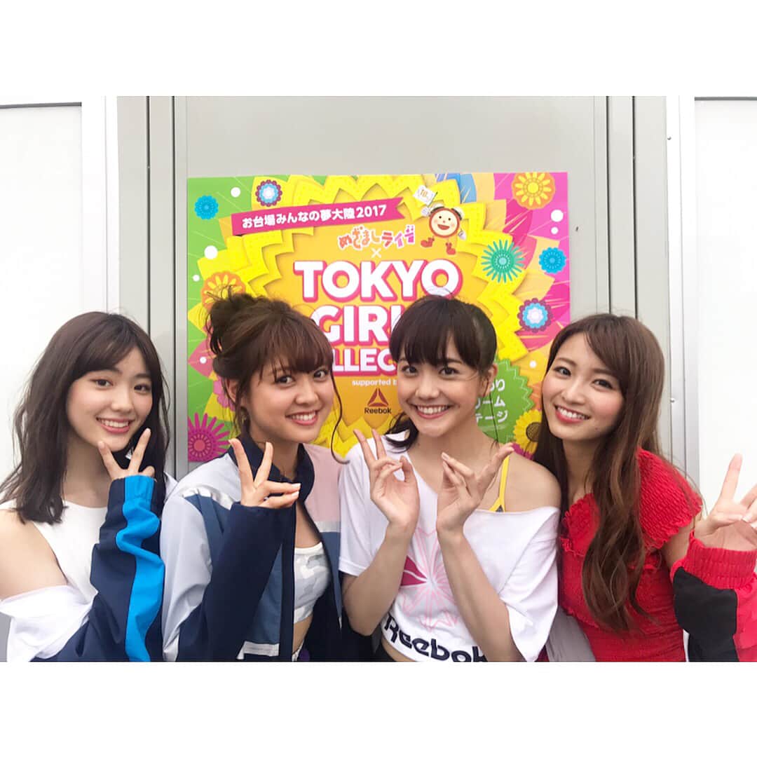 岡崎紗絵さんのインスタグラム写真 - (岡崎紗絵Instagram)「めざましライブ×TOKYO GIRLS COLLECTION チームRay🎈🎈🎈 #中村里帆 #松元絵里花 #松井愛莉 #Ray」7月29日 19時07分 - sae_okazaki