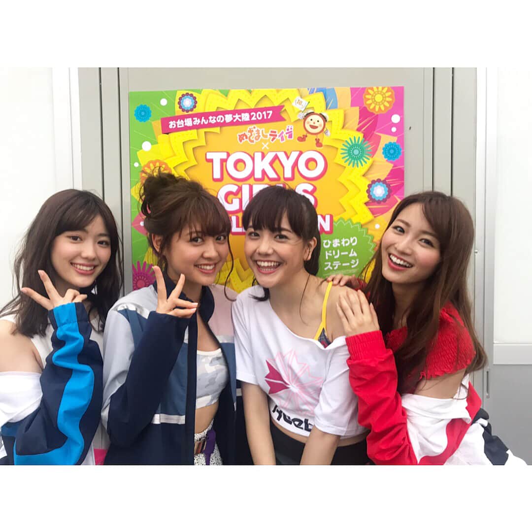 岡崎紗絵さんのインスタグラム写真 - (岡崎紗絵Instagram)「めざましライブ×TOKYO GIRLS COLLECTION チームRay🎈🎈🎈 #中村里帆 #松元絵里花 #松井愛莉 #Ray」7月29日 19時07分 - sae_okazaki
