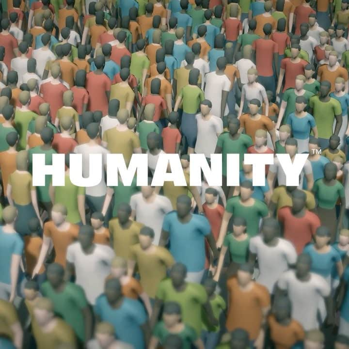 中村勇吾のインスタグラム：「Crowd action game "HUMANITY" is coming in 2018. #humanity #screenshotsaturday #gamedev #indiegame #unity」