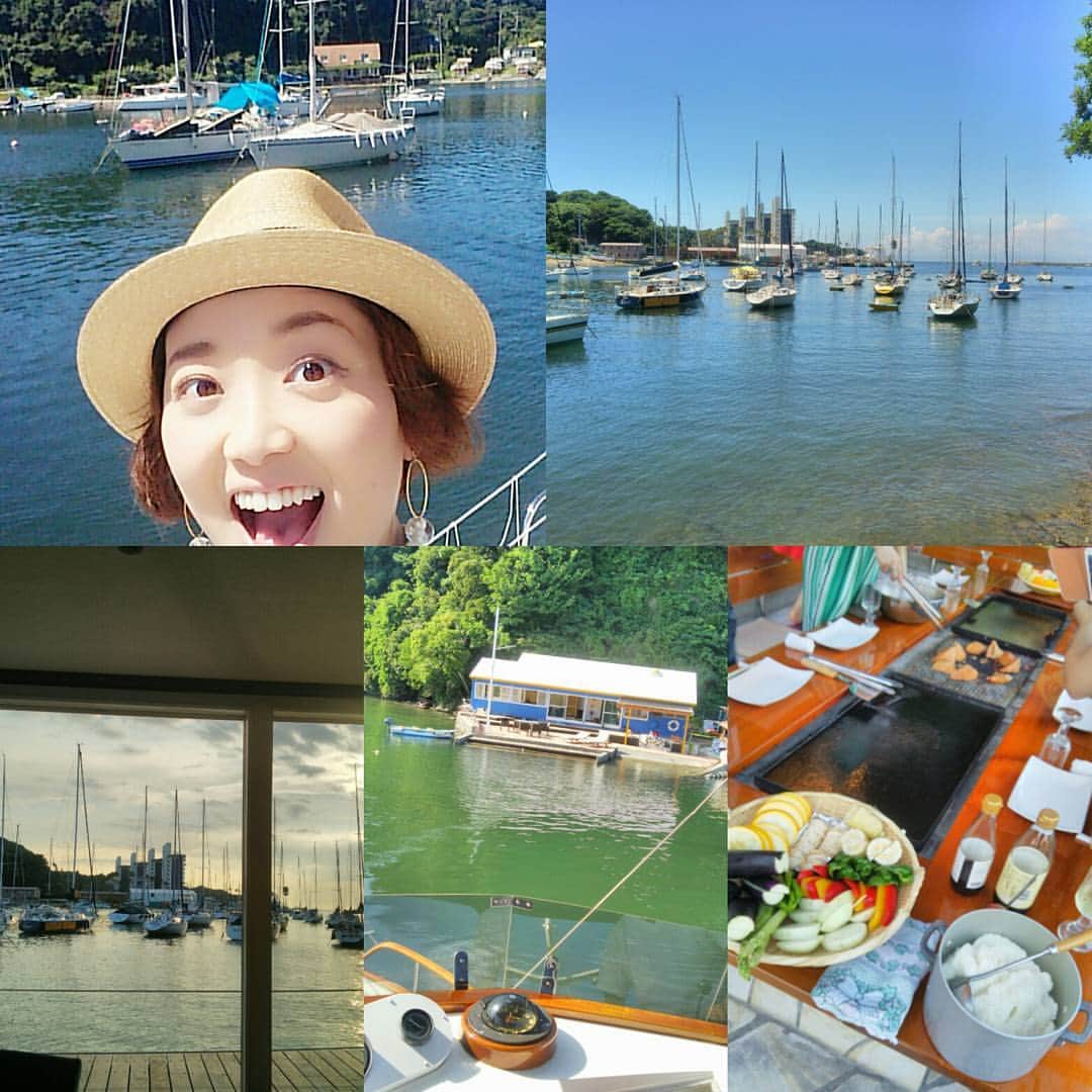 花陽みらさんのインスタグラム写真 - (花陽みらInstagram)「ここ数年の夏🌊に出来なかった事を、  今日１日で、いっっきに体験してきました😍😍😆🌊 #初めてのヨット」8月6日 20時23分 - miku_hanahi