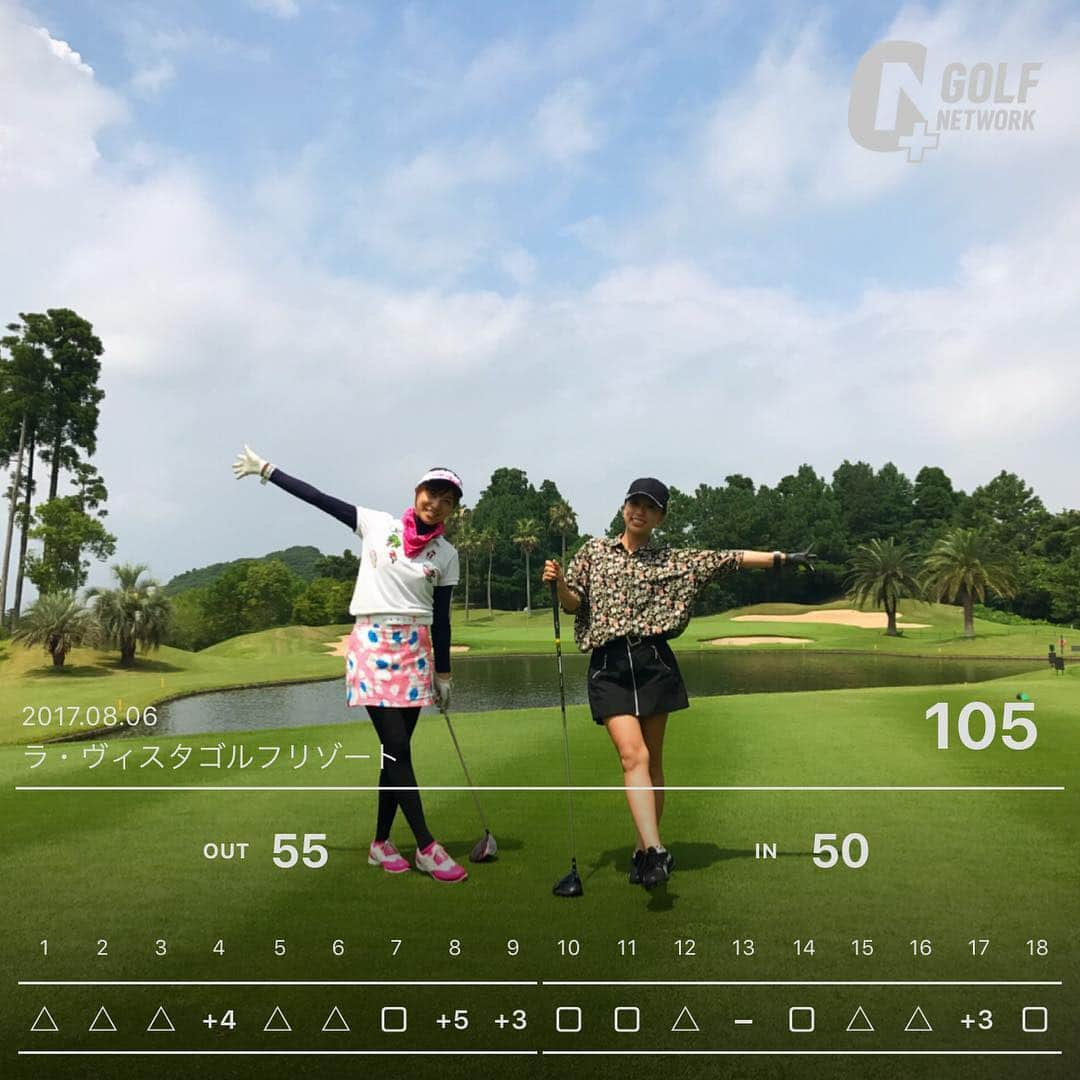 高沢奈苗さんのインスタグラム写真 - (高沢奈苗Instagram)「今日は初の #ラヴィスタゴルフリゾート 🏌️‍♀️✨ リゾートと名前が付いてるだけあって、確かにリゾート感のあるゴルフ場でした☺︎ . 距離は短めなんだと思うけど、個人的にドライバーが不調ということもあり、わりと苦戦。 そしてOBに悩まされたラウンドでした😂 最近ドライバーが安定してたので、ショック(°_°)💦 バンカーも出せなかったなぁ。 アウトの上がり3ホール…最後頑張らないとー😱 . . #golf #golfgirl #golfstagram #golfgirls #golfday #golfer #ゴルフ女子 #ゴルフ日和 #夏ゴルフ #100切りならず #今日は完全防備 #暑かったー」8月6日 15時51分 - nanaetakasawa