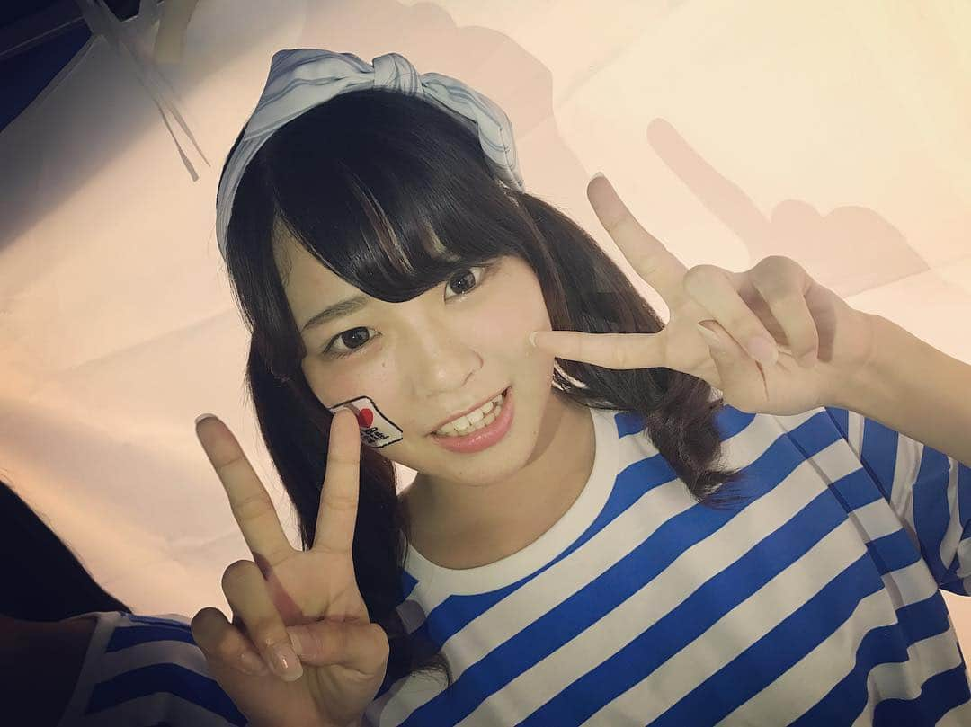 STU48さんのインスタグラム写真 - (STU48Instagram)「STU48のオリジナルTシャツは、こんな感じでバンダナを頭に巻いたりすると、可愛く着こなせます💙  #矢野帆夏 #ほのたん」8月7日 17時51分 - stu48.official