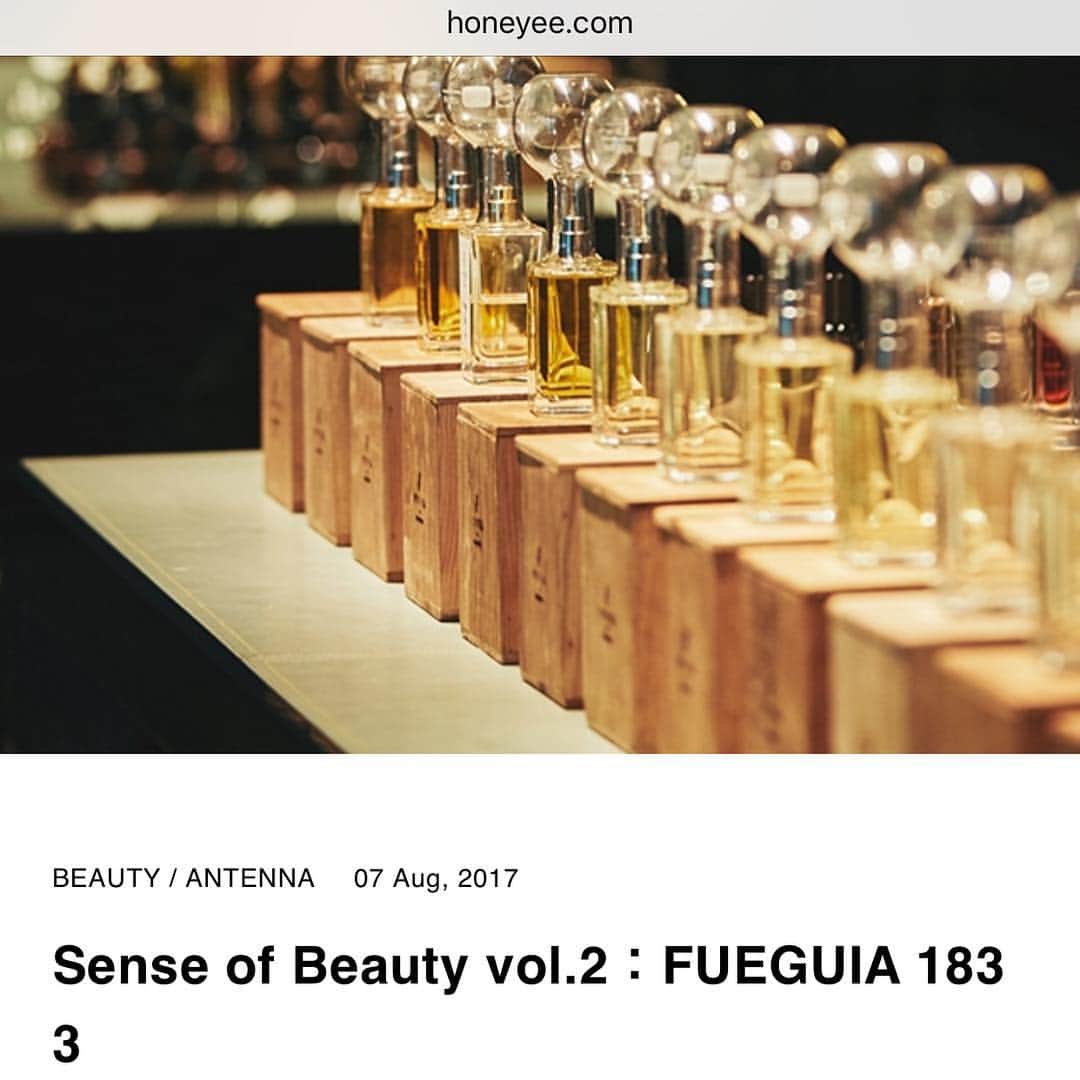Fueguia Japanのインスタグラム：「私たちの香りへのこだわりや考えをご紹介いただきました。 https://www.honeyee.com/beauty/000235  #fueguia #julianbedel #fueguia1833 #interview #honeyeecom_webmagazine」