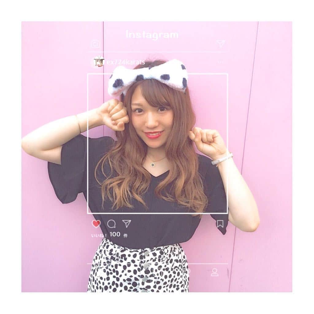 のインスタグラム：「💗🐩🐾💗🐩🐾 . 先日の #ダルメシアンディズニー の写真を インスタ風に加工してみました☺️ 夢の国また行きたいなあ〜♡ . #ディズニー #ディズニーコーデ #ダルメシアンコーデ #101匹わんちゃんコーデ」