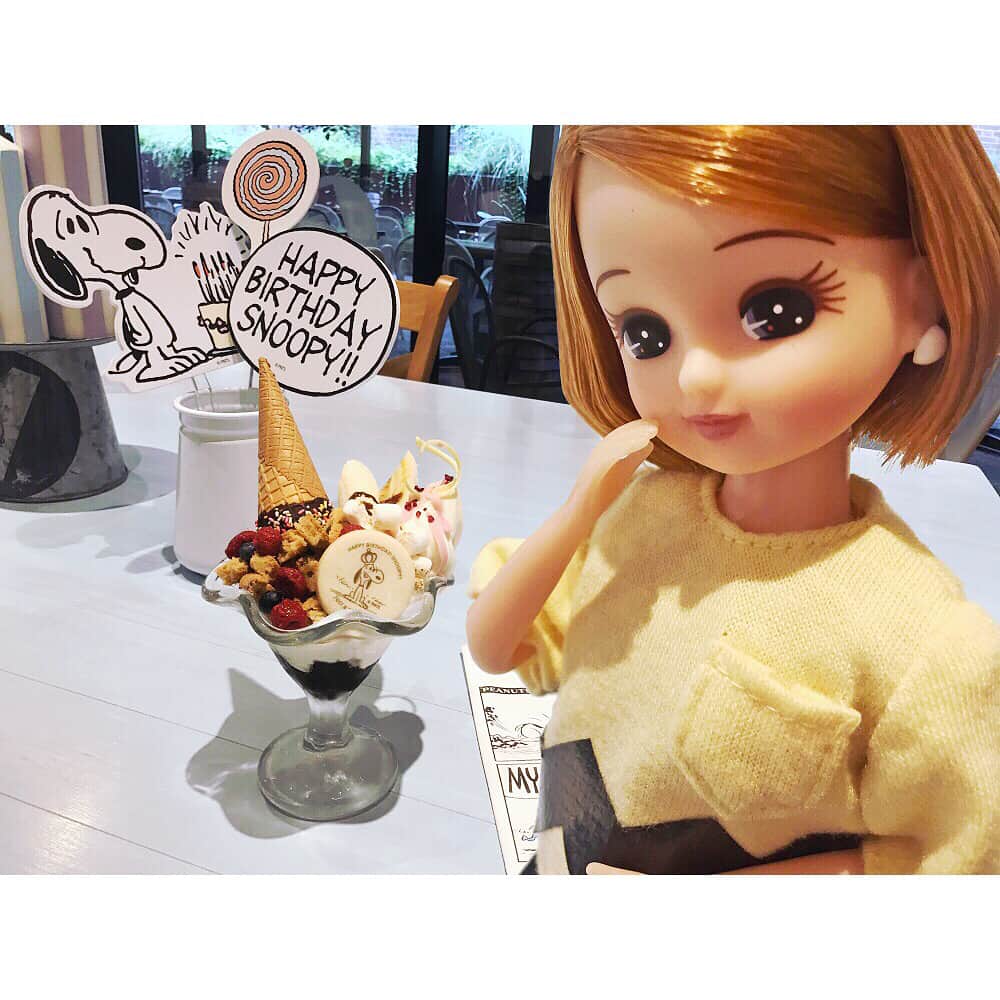 リカちゃんさんのインスタグラム写真 リカちゃんinstagram スヌーピーミュージアム を観たあとは Cafe Blanket へ お誕生日記念のパフェや開館１周年記念パンケーキなど盛りだくさん フードトラックの やったぜ かき氷 と アイスサンドクッキー も見逃せ